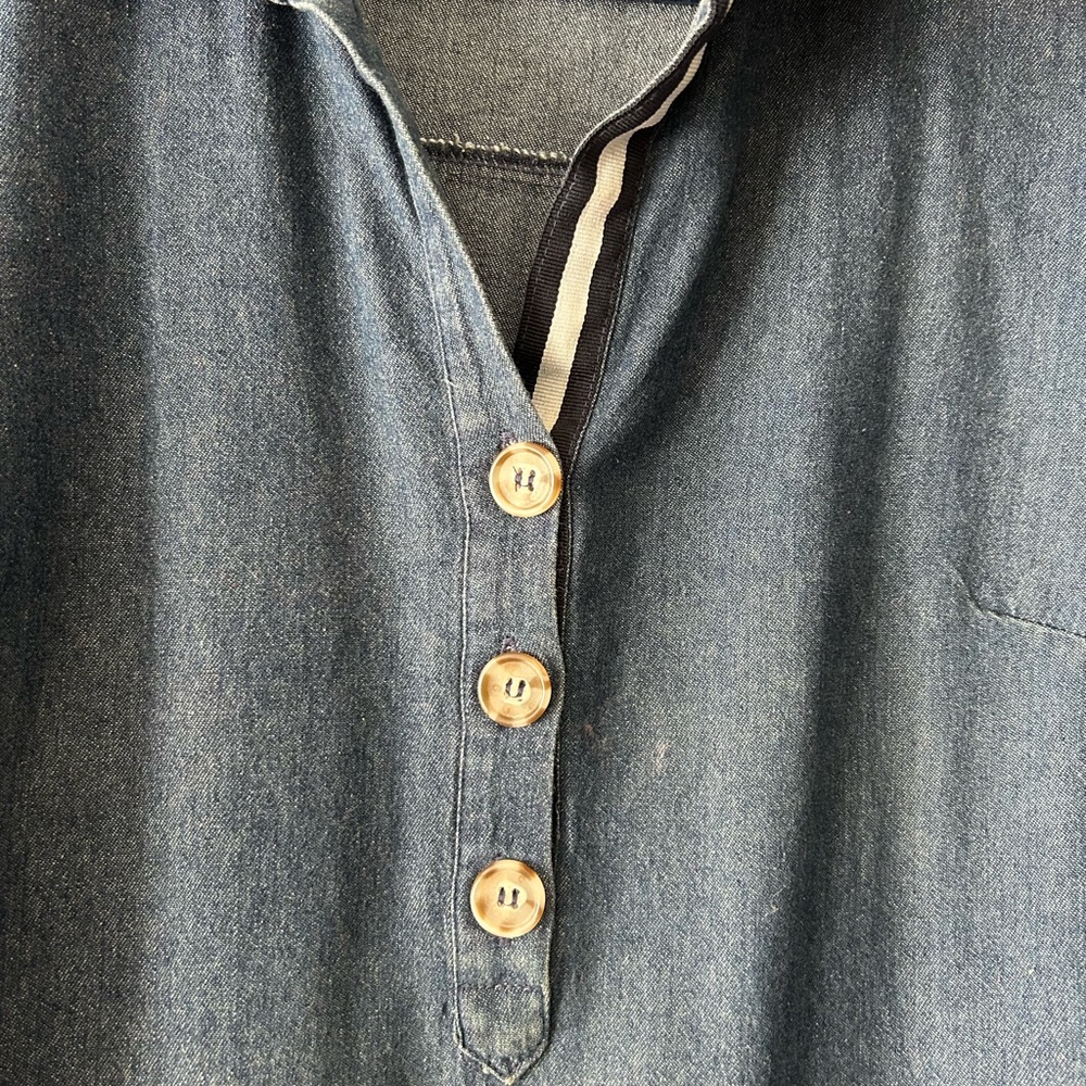 Denim Blue Women's Dress - Picture 3 of 4